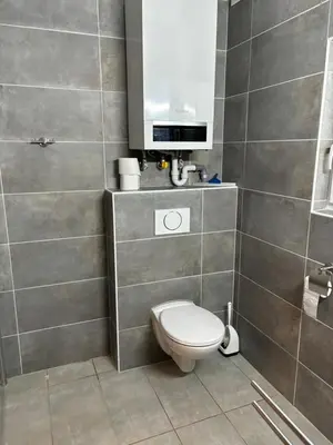 Ein Badezimmer in der Unterkunft Haus Koblenz
