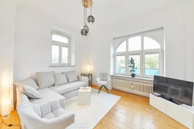 Ein Sitzbereich in der Unterkunft Moselblick