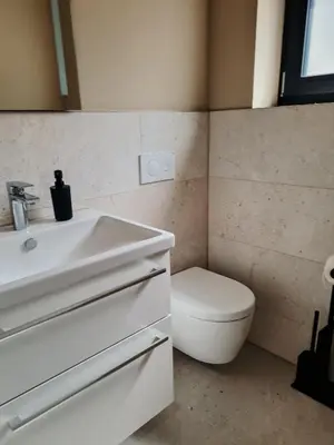Ein Badezimmer in der Unterkunft Luxuriöse Wohnung an der Lahn