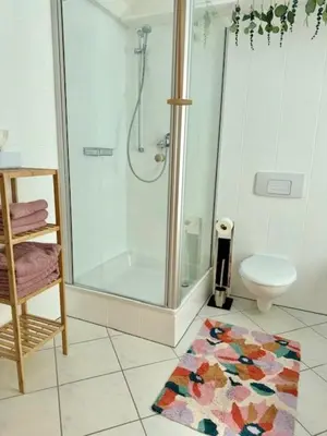 Ein Badezimmer in der Unterkunft Residenz zu Caub - Blücher-Suite