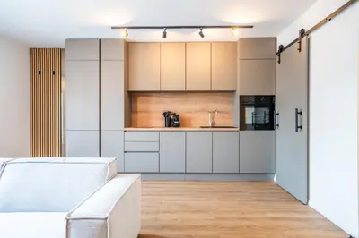 Küche/Küchenzeile in der Unterkunft Coblenz Suites - Studio Apartments