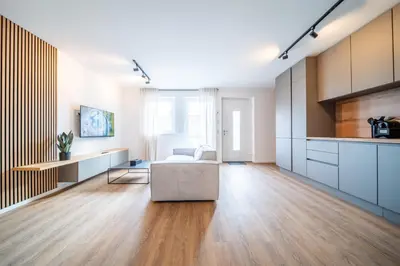 Küche/Küchenzeile in der Unterkunft Coblenz Suites - Studio Apartments