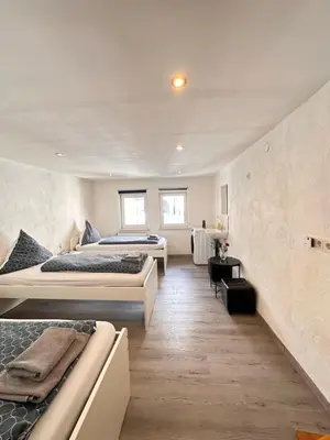 Ein Bett oder Betten in einem Zimmer der Unterkunft Apartment am Markt