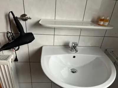 Ein Badezimmer in der Unterkunft Haus Mittelrheintal