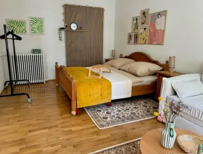 Ein Bett oder Betten in einem Zimmer der Unterkunft Residenz zu Caub - Rheinromantik