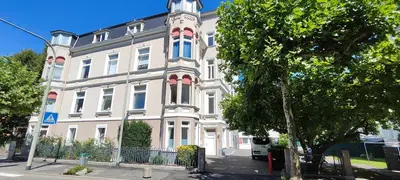 Das Gebäude in dem sich die Ferienwohnung befindet