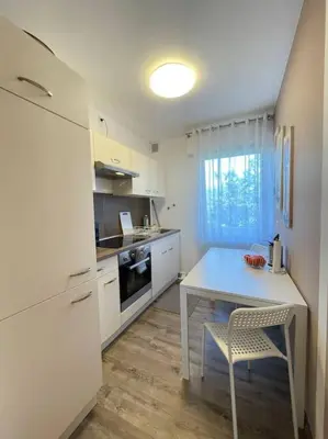Küche/Küchenzeile in der Unterkunft Gemütliche Ferienwohnung in Nickenich für 5 Gäste