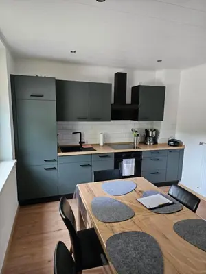 Küche/Küchenzeile in der Unterkunft Ferienwohnung Kippehäusje