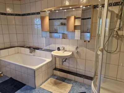 Ein Badezimmer in der Unterkunft Ferienwohnung Flair