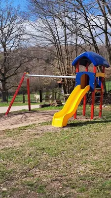 Ein Kinderspielbereich in der Unterkunft Haus Eselsblick