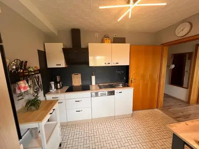Küche/Küchenzeile in der Unterkunft Ferienwohnung Zum Kallenborn