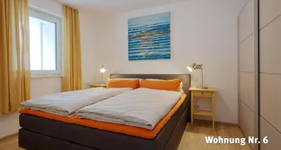 Ein Bett oder Betten in einem Zimmer der Unterkunft Alte Brauerei Wohnung 6