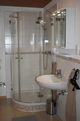 Ein Badezimmer in der Unterkunft Ilonas Ferienwohnung
