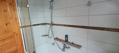 Ein Badezimmer in der Unterkunft Gina`s Ferienwohnung