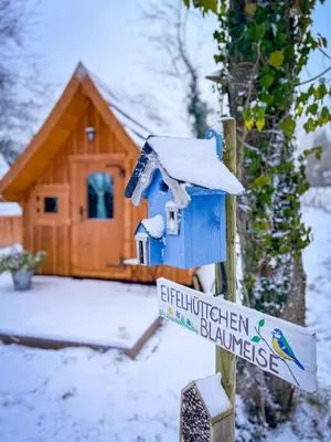 Grundriss der Unterkunft Eifelhüttchen Blaumeise