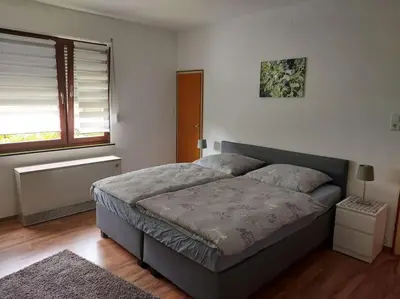 Ein Bett oder Betten in einem Zimmer der Unterkunft Ferienhaus Heimes