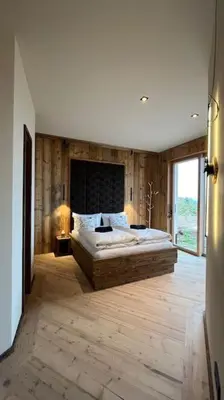 Ein Bett oder Betten in einem Zimmer der Unterkunft Business Apartment inkl Frühstück