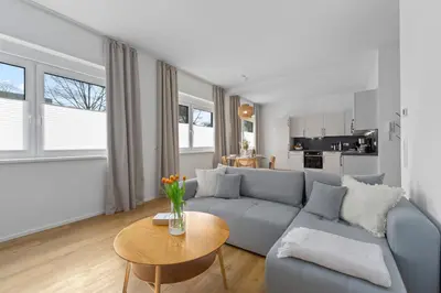 Küche/Küchenzeile in der Unterkunft Design-Apartments in Top Lage - Familienfreundlich - Küche - Parkplätze - Fahrradstellplätze - Streaming