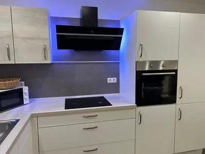 Küche/Küchenzeile in der Unterkunft Ferienwohnung Melanie 300 Meter zur Therme