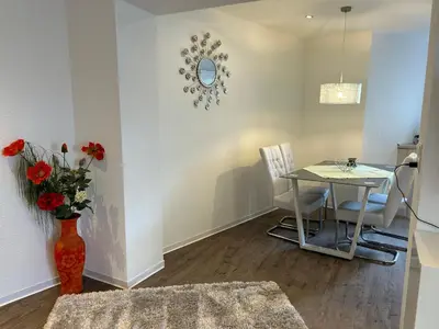 Grundriss der Unterkunft Ferienwohnung Melanie 300 Meter zur Therme