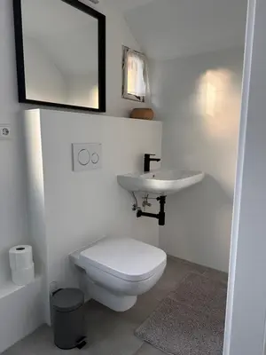 Ein Badezimmer in der Unterkunft Weinblick am Rhein