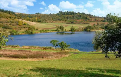 Naturlandschaft in der Nähe des Ferienhauses
