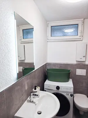 Ein Badezimmer in der Unterkunft WW01 - Monteurwohnung Koblenz 2 Bedrooms - 4P