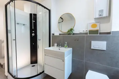 Ein Badezimmer in der Unterkunft Vulkaneifel Cottage