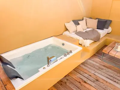 Grundriss der Unterkunft Minimalus Koblenz Apartment I mit Whirlpool
