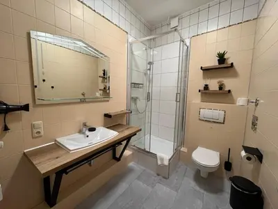 Ein Badezimmer in der Unterkunft Sonnenschein-Apartment