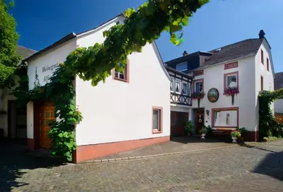 Das Gebäude in dem sich das Privatzimmer befindet