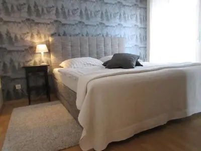 Ein Bett oder Betten in einem Zimmer der Unterkunft Moselschön Comfortable holiday residence