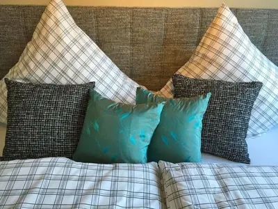 Ein Bett oder Betten in einem Zimmer der Unterkunft Moselschön 2 Comfortable holiday residence