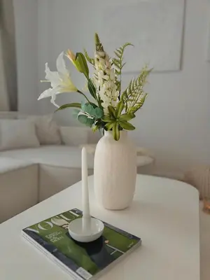 Ein Sitzbereich in der Unterkunft Das Luxusnest