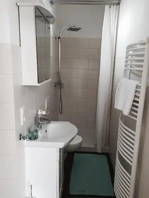 Ein Badezimmer in der Unterkunft Ferienwohnung Koblenz