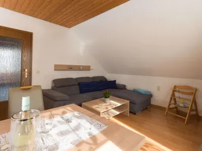Ein Sitzbereich in der Unterkunft Schmitz 2 Comfortable holiday residence