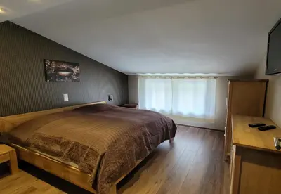 Ein Bett oder Betten in einem Zimmer der Unterkunft Moselanker de in Enkirch Mosel