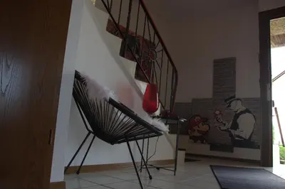 Ein Sitzbereich in der Unterkunft Altlayer Höhenblick