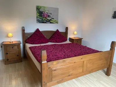 Ein Bett oder Betten in einem Zimmer der Unterkunft Ferienwohnung in Adenau am Nürburgring