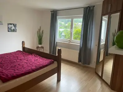 Ein Bett oder Betten in einem Zimmer der Unterkunft Ferienwohnung in Adenau am Nürburgring