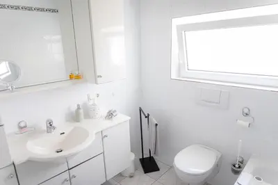 Ein Badezimmer in der Unterkunft Marga's Gästehaus