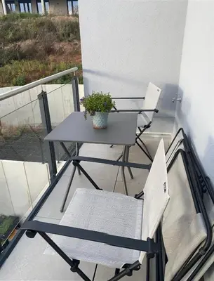Ein Balkon oder eine Terrasse in der Unterkunft PenthouseBlick