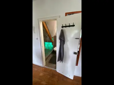 Ein Badezimmer in der Unterkunft gemütliche rustikale Wohnung mit Kamin und optionalem Whirlpool