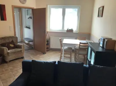 Ein Sitzbereich in der Unterkunft KELLer Ferienwohnung