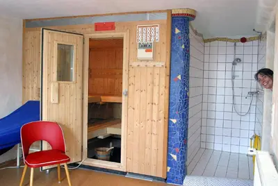 Ein Badezimmer in der Unterkunft Landhaus Müller am Nationalpark Hunsrück-Hochwald