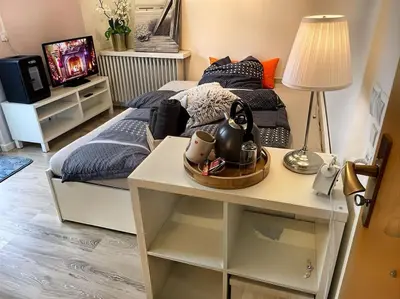 TV/Unterhaltungsangebot in der Unterkunft Stilvolles Studio