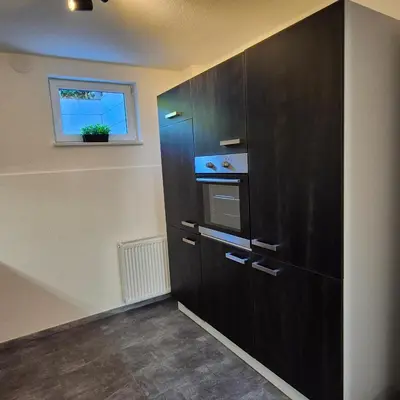 Küche/Küchenzeile in der Unterkunft Ferienwohnung Goldrausch
