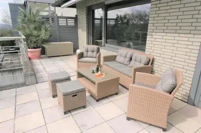 Ein Sitzbereich in der Unterkunft Loreley Hills