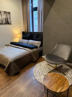 Ein Bett oder Betten in einem Zimmer der Unterkunft Ferienoase am Wasser