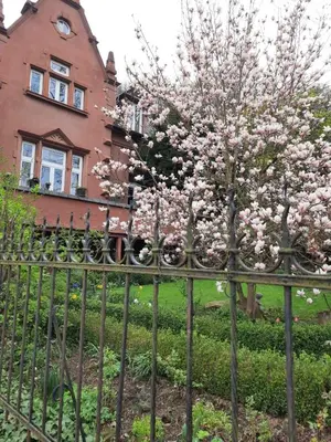 Ein Garten an der Unterkunft Ferienwohnung der besonderen Art in Villa am Glan